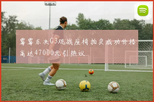 霉霉东决G3观战座椅拍卖成功价格高达47000元引热议